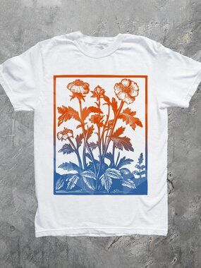 Retro Wildflowers Graphic Shirt 🌸🌼 | Vintage 90s Pressed Flowers Tee